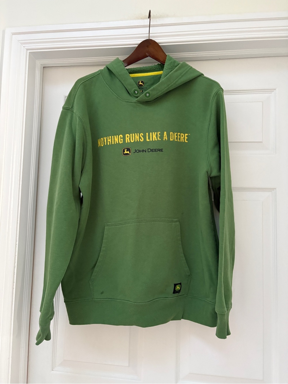 John Deere Green Hoodie with Yellow Logo